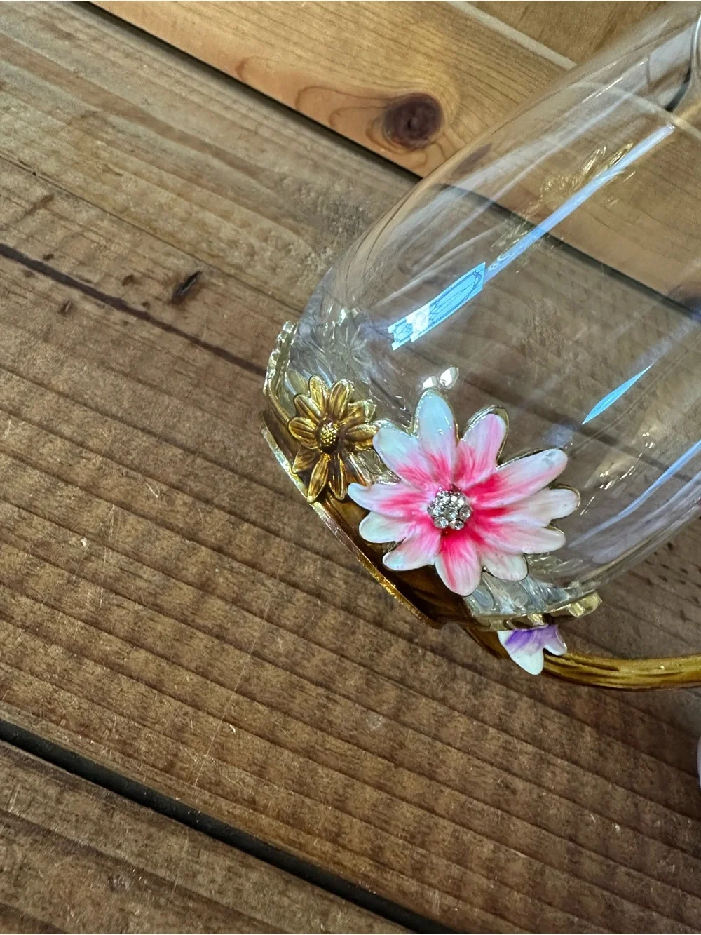 Arc of France Glass Floral Mug